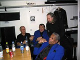 Backstage with a few of the Funk Brothers
